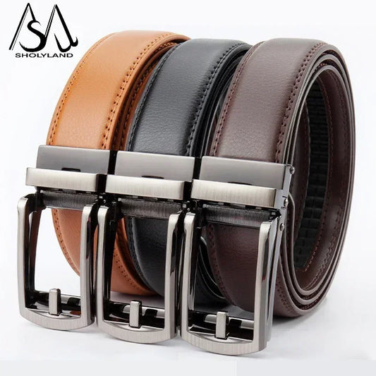 Men's Leather Ratchet Belt