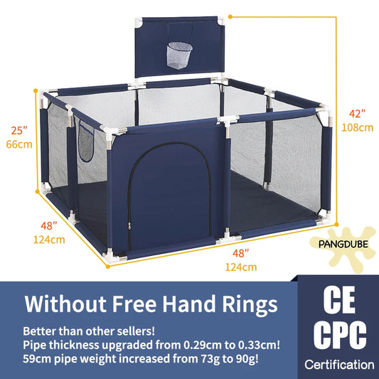 PANGDUBE Baby Playpen – Indoor Safety Fence & Ball Pit Playground for Kids 6 Months to 6 Years