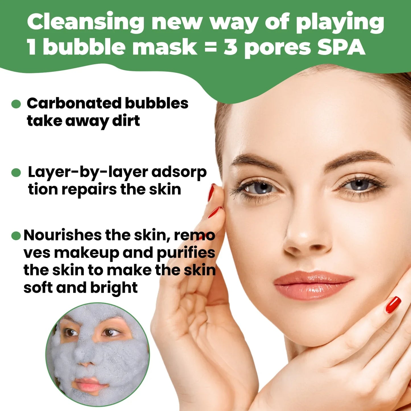 Moisturizing Carbonated Bubble Blackheads Removal