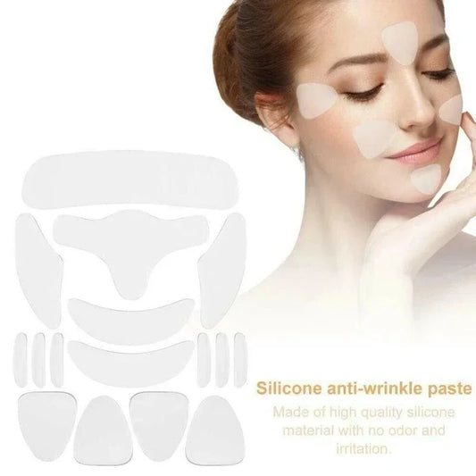 Reusable Anti Wrinkle Silicone Sticker 16 Pcs