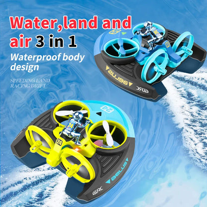 RC 3 in 1 Sea Land And Air Flying Boat Car Toy