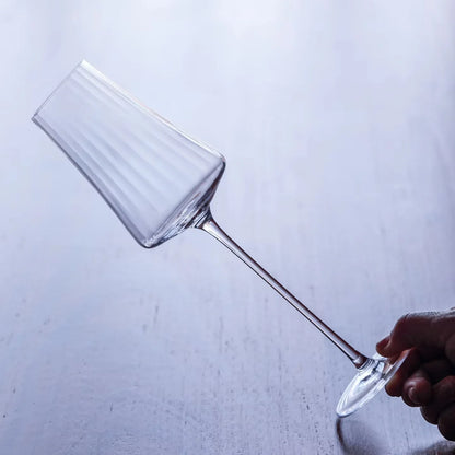 Sets of 2, 4 & 6 Handmade Sky Ripple Crystal Wine & Champagne Glasses - 5 Styles