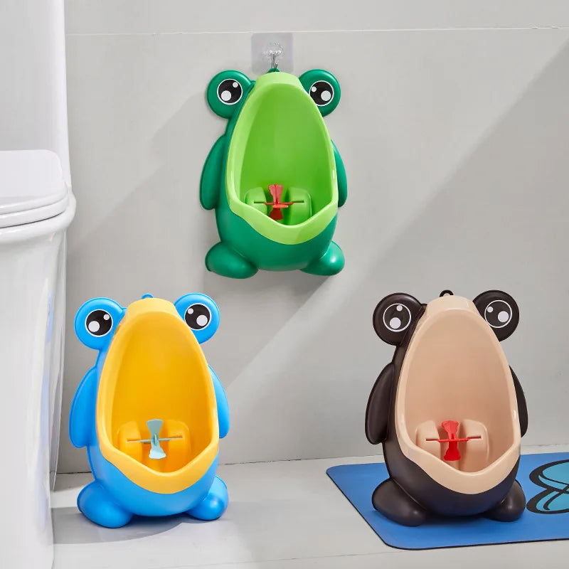 Cartoon Frog Baby Boy Urinal – Wall-Mounted Toilet Training Pot for Toddlers