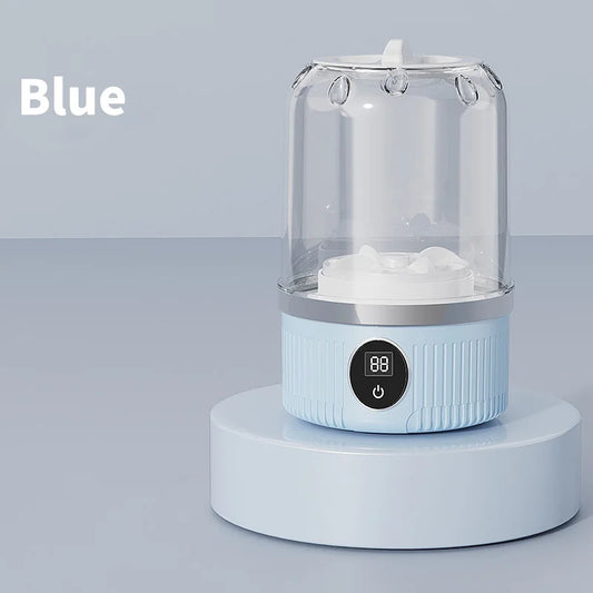 Wireless Mini Washing Machine – 1L Portable Underwear & Socks Cleaner with Dehydration Function