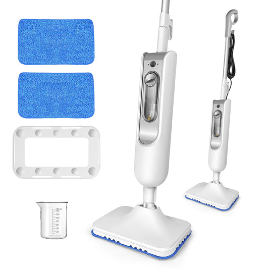 12-in-1 Electric Steam Mop – 5000W Floor & Handheld Steam Cleaner with 120° Rotating Head (400ml Tank)
