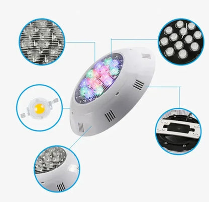 RGB LED Pool Light – Waterproof & Color Changing
