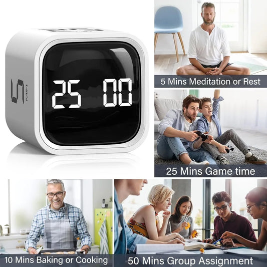 Mini Cube Flip Digital Timer