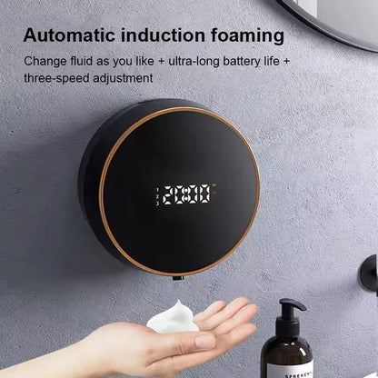 Touchless Automatic Soap Dispenser – Smart Foaming Hand Washer with Type-C Rechargeable & LED Temperature Display