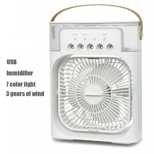 3-in-1 Portable Air Cooler – Mini Air Conditioner Fan with Humidifier & LED Night Light