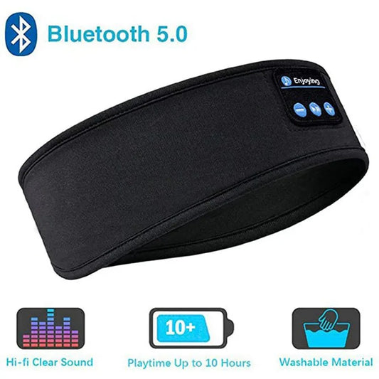 Bluetooth Music Headband – Wireless Sports & Sleep Headphones with Built-in Mic for Running, Yoga & Relaxation
