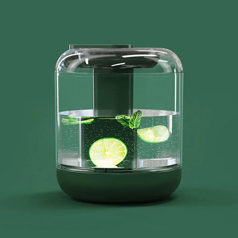 Rechargeable Air Humidifier – 1L Essential Oil Diffuser with LED Light & USB Mist Maker