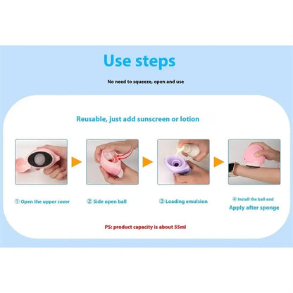 Refillable Silicone Sunscreen Roller