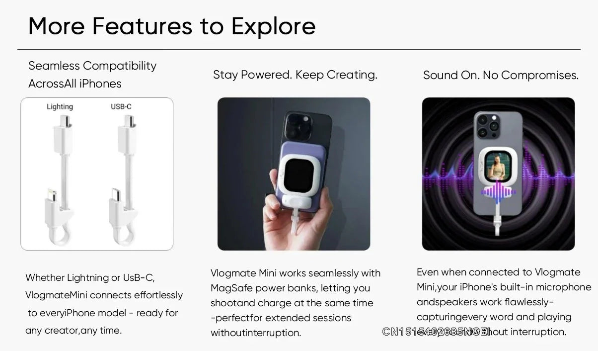 RC Magnetic Selfie iPhone Monitor Screen