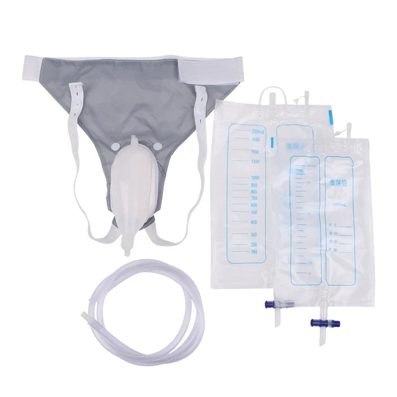 Silicone Adults Urine Collector with Catheter Bag