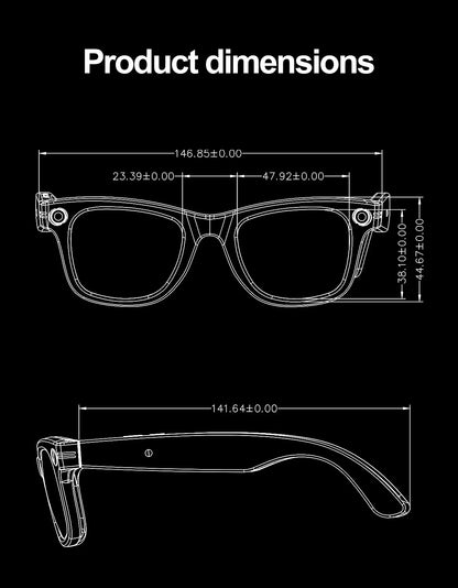 Smart Bluetooth Camera Glasses
