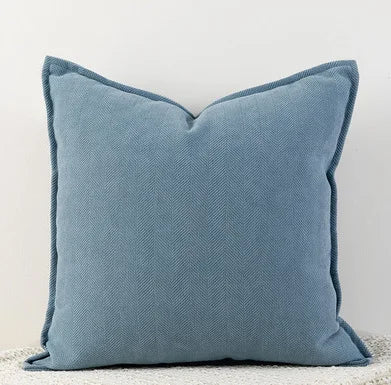 Modern Chenille Throw Cushion Covers with Zipper - 8 Colours