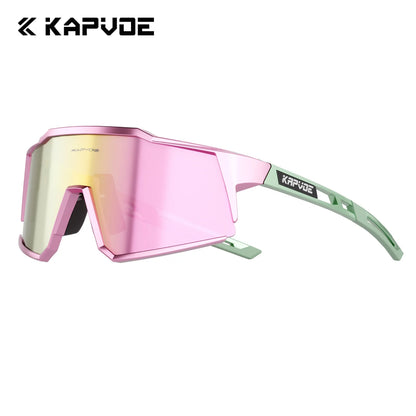 Kapvoe Men’s Cycling Glasses – UV400 Sports Sunglasses for Road & MTB Riding