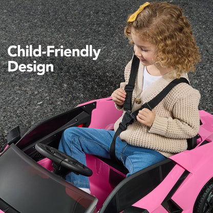 12V Kids Ride-On Car Officially Licensed Lamborghini Revuelto w/ Remote