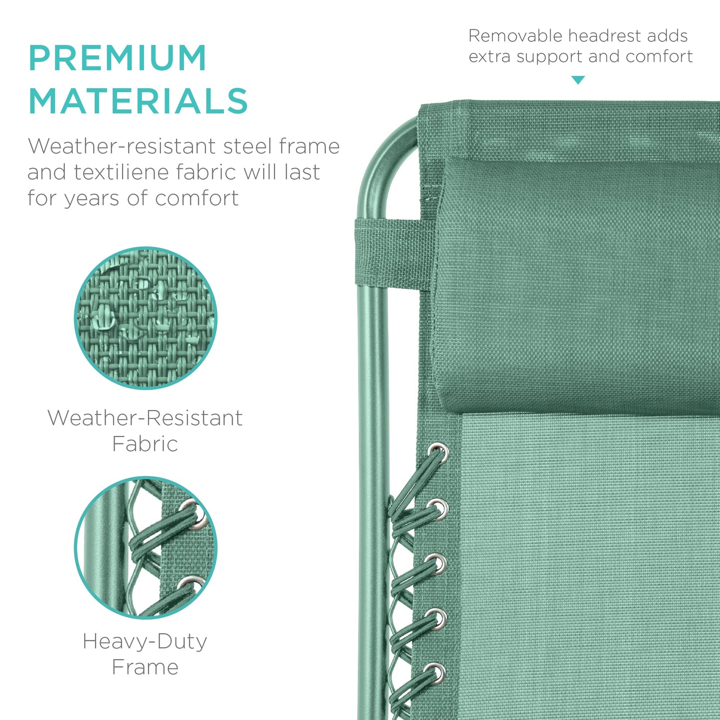 Set of 2 Adjustable Zero Gravity Patio Chair Recliners w/ Cup Holders