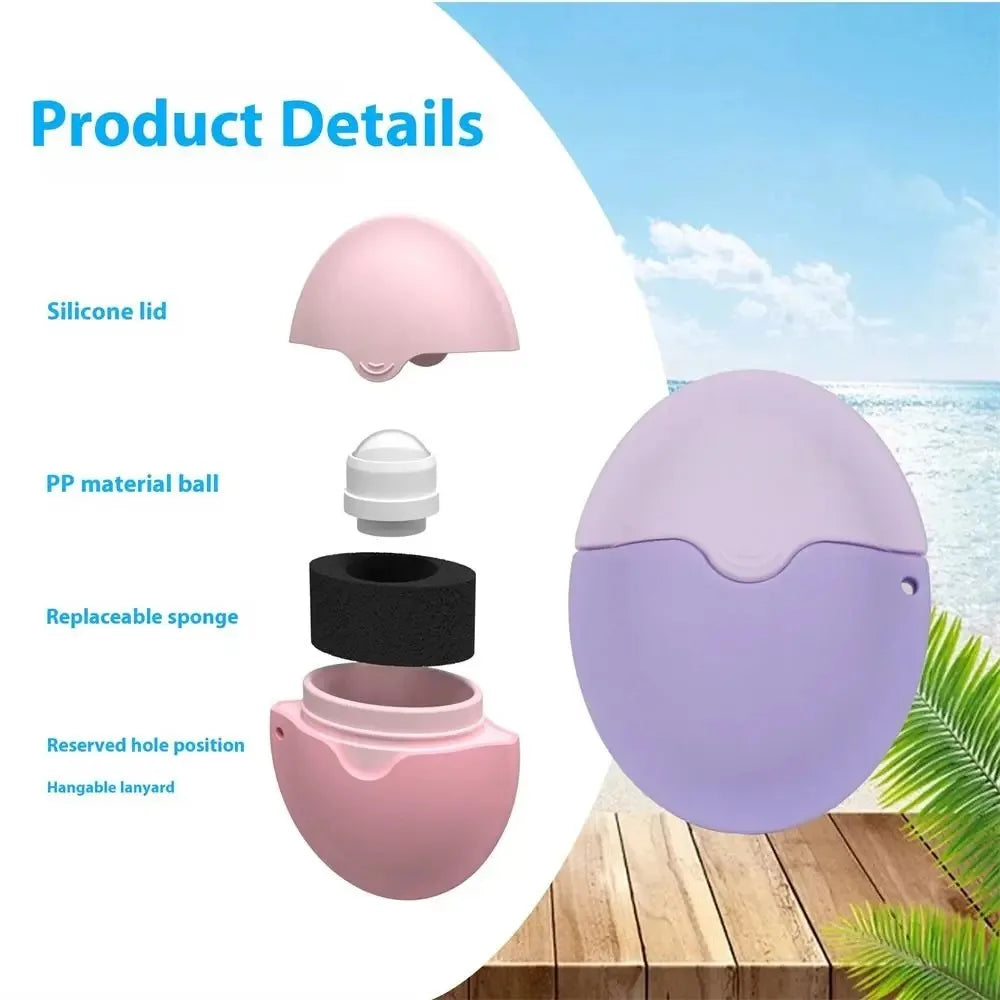 Refillable Silicone Sunscreen Roller