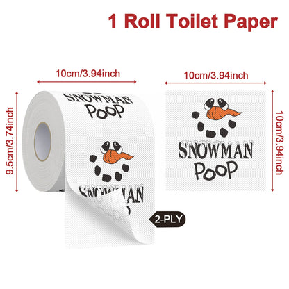 Christmas Toilet Paper Roll – Funny Merry Christmas & Happy 2026 New Year Tissue for Holiday Bathroom Décor