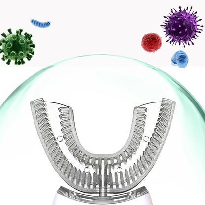 U-Shaped Electric Toothbrush – 360° Automatic Sonic Toothbrush with USB Rechargeable Silicone Head