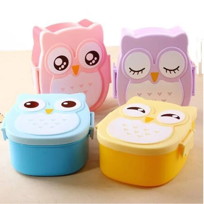 Portable Kids Lunch Box – Plastic Bento Food Container with Cutlery for School & Travel