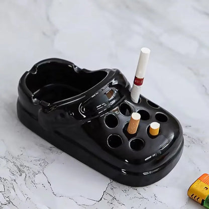 Sandal Art Ceramic Ashtray