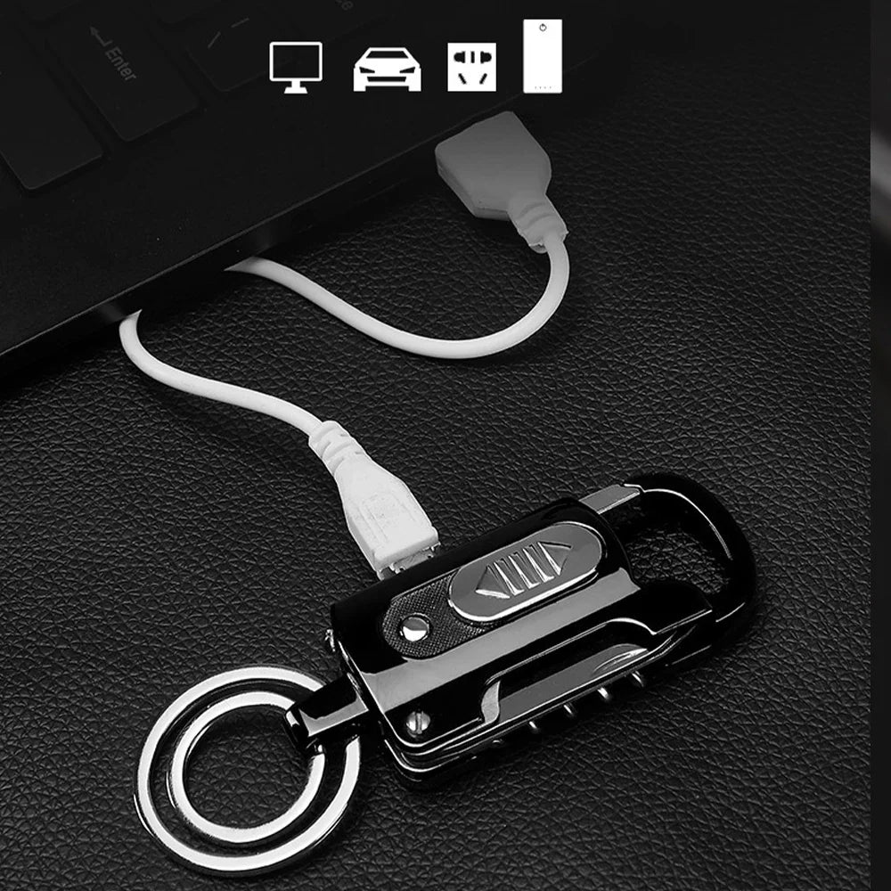 Multifunctional keychain lighter