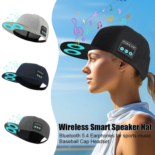 Bluetooth Music Baseball Cap – Wireless Sports Hat with Dual Speakers & Built-in Mic for Running & Outdoor Use