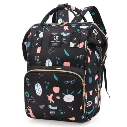 Fashion Mummy Diaper Backpack – Large Capacity Multi-Function Travel Nappy Bag for Baby Care