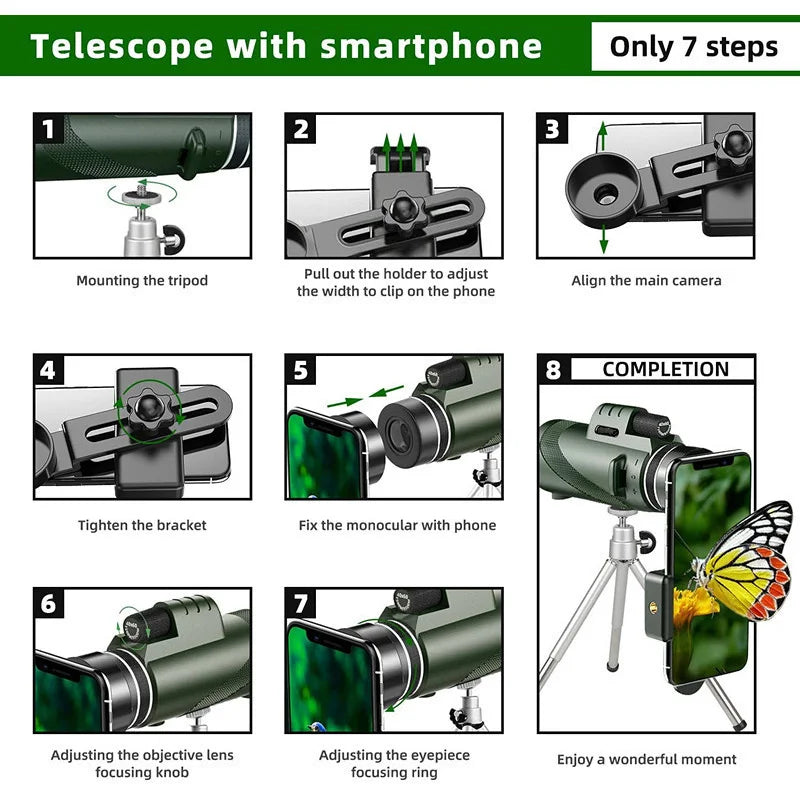 Professional High Power Monocular Telescope