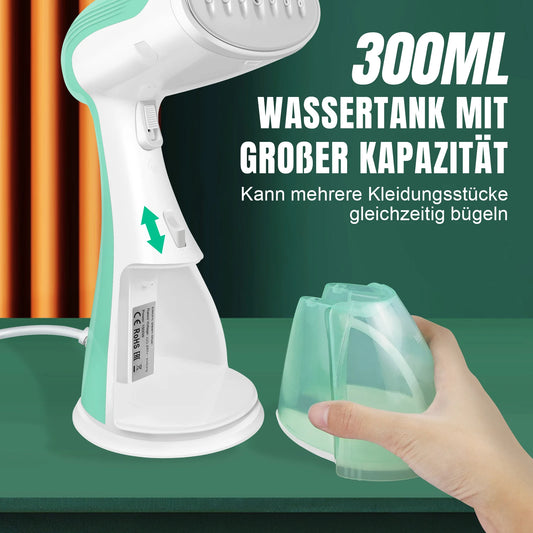 BRIEFNESS 2000W Handheld Garment Steamer – 30s Fast Heat-Up Portable Clothes Steamer for Home & Travel