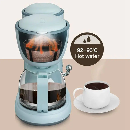 Automatic Drip Coffee Maker – 600ml Filter Coffee Machine & Tea Brewer (220V)