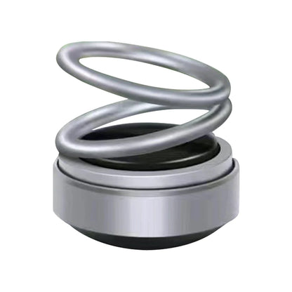 Solar Powered Car Fragrance Diffuser – Rotating Double Ring Aromatherapy Decoration