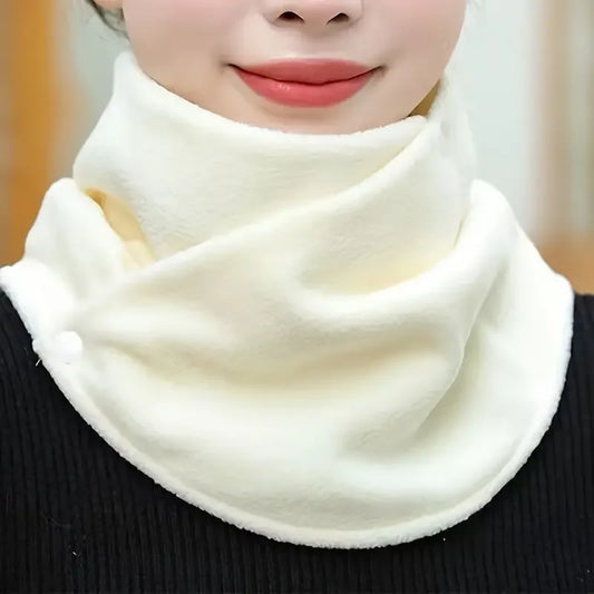 Classic Velvet Neck Warmer – Thick Thermal Fleece Scarf for Winter Cycling, Skiing & Cold Weather Protection