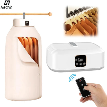 Portable Electric Clothes Dryer – Foldable Laundry Dryer with UV Sterilization for Home & Travel