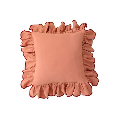 Ruffle Cotton Cushion Cover - 6 Colours