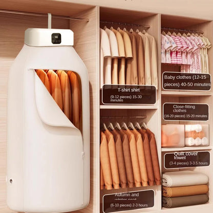 Remote Control Electric Clothes Dryer – Multifunctional Warm Air Drying Cabinet with Timer for Home Laundry