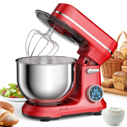 BioloMix 1200W Stand Mixer – 11-Speed Electric Kitchen Food Mixer with OLED Screen, Dough Hook & Whisk