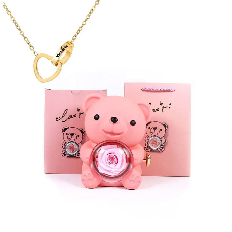 Teddy Bear Rose Gift Set