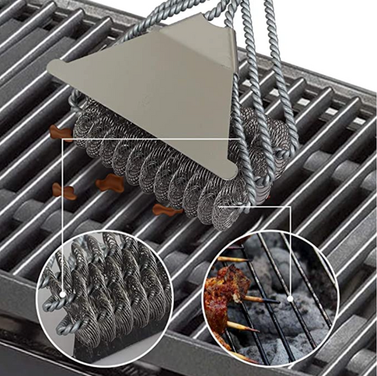 Bristle-free Grill Brush and Scraper