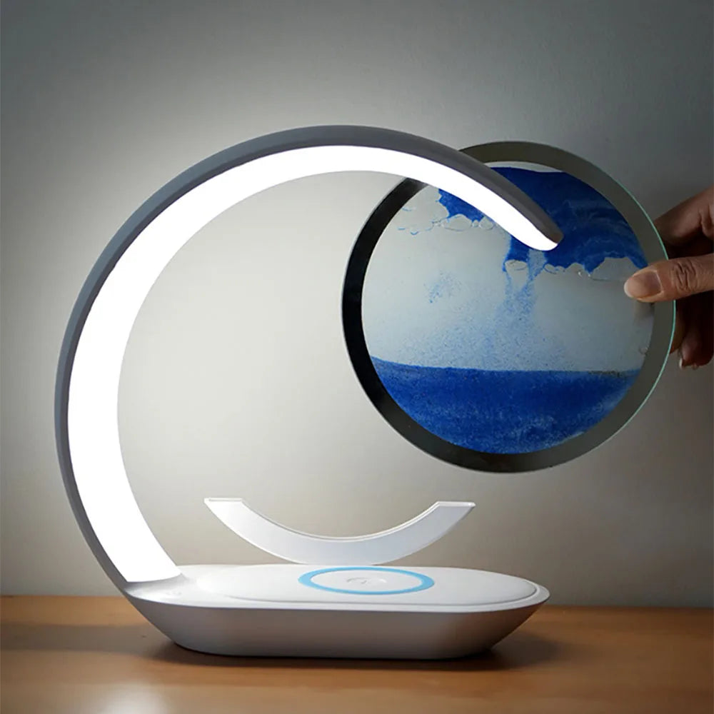 Quicksand Night Lamp With Wireless Charger