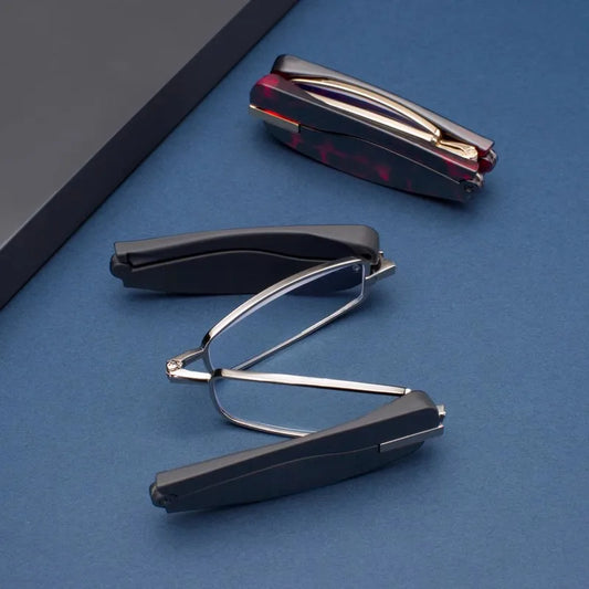 Folding Reading Glasses 360 Degree Rotating Anti Blue Light