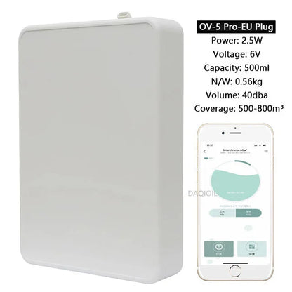 Smart Scent Air Diffuser – 500ml Professional Waterless Essential Oil Fragrance Machine for Home & Office