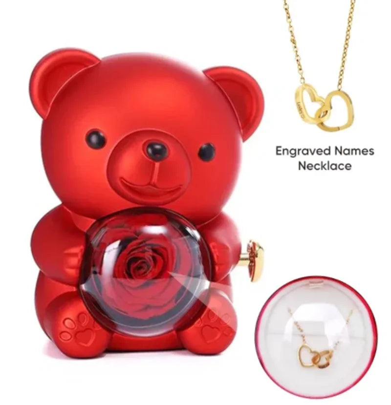 Teddy Bear Rose Gift Set