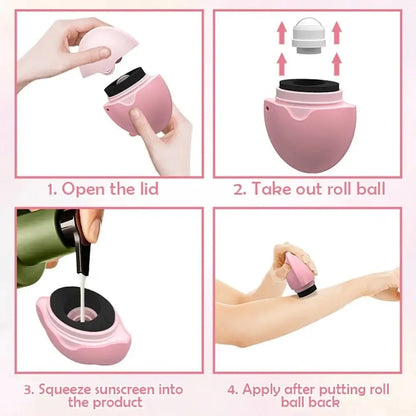 Refillable Silicone Sunscreen Roller