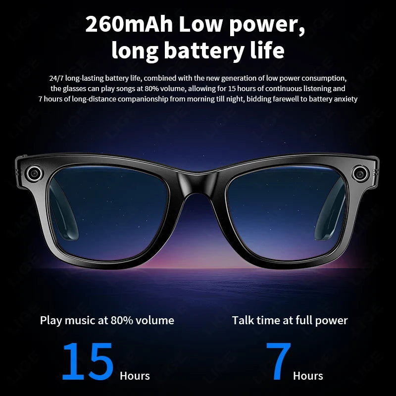 Smart Bluetooth Camera Glasses