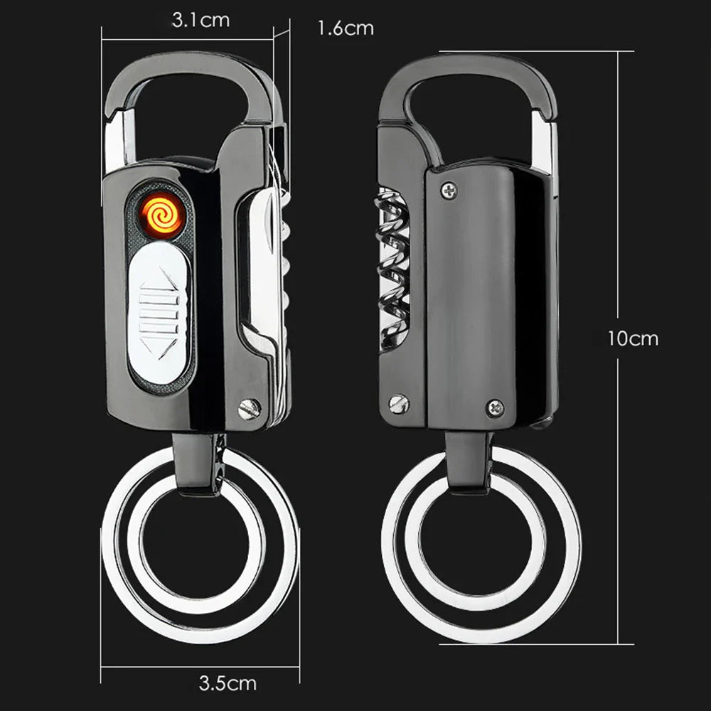 Multifunctional keychain lighter