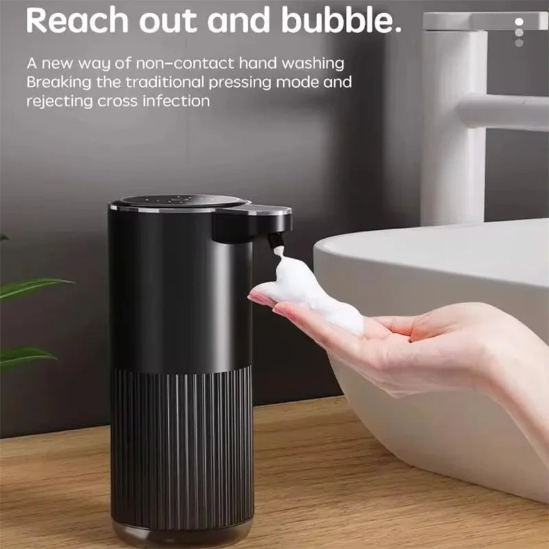 HQ Automatic Soap Dispenser – 360ml Type-C Rechargeable Foaming Hand Washer with 4-Level Foam Control